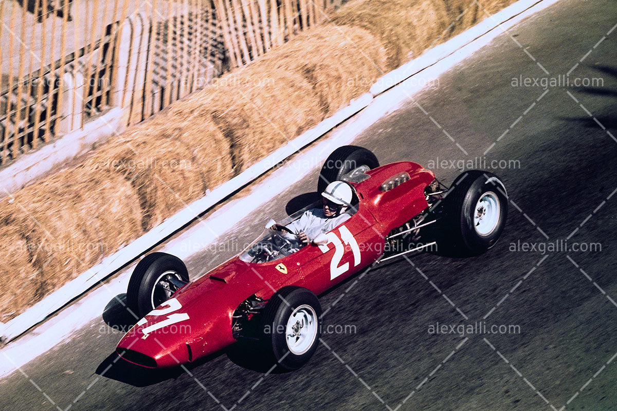 OPO 10 - 1/5 Scale Helmet Reproduction of The Famous Ferrari F1 Formula 1  Driver: John Surtees - 1964 - CAS26