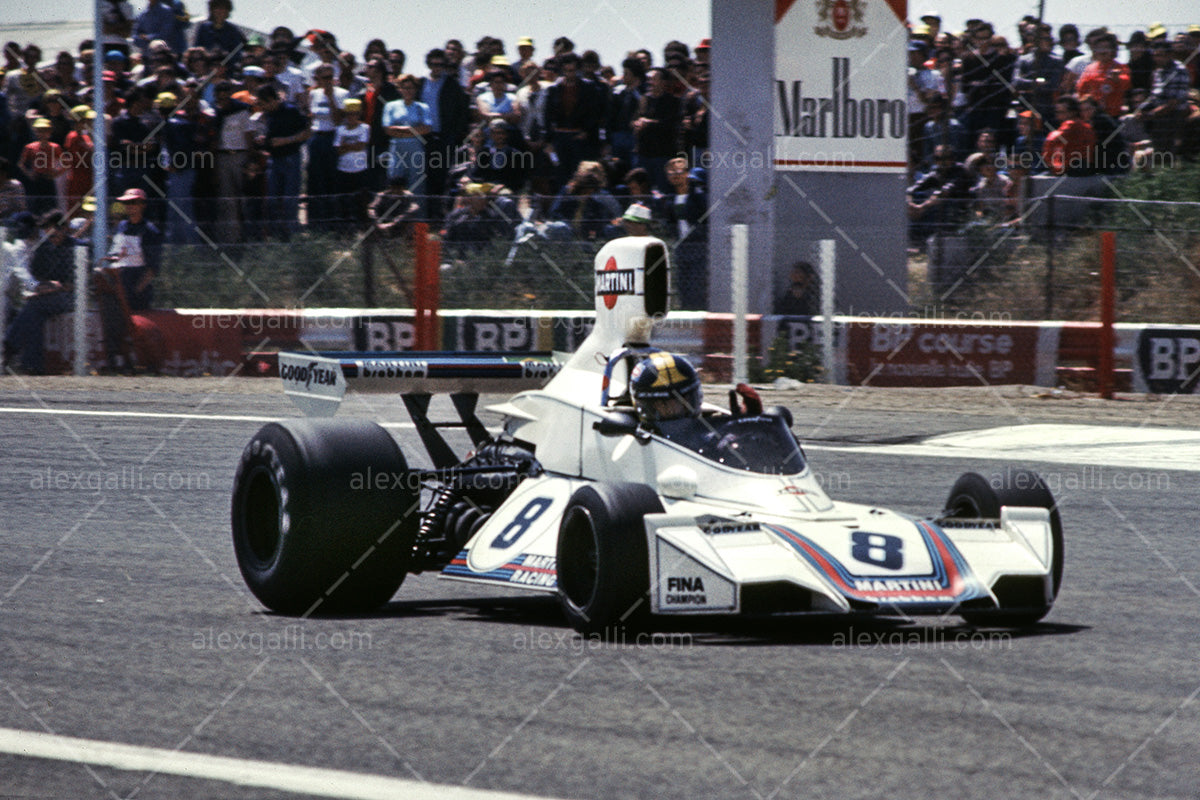 F1 1975 Carlos Pace - Brabham BT44B - 19750014 –  - F1 &  Motorsport Stock Photos and More