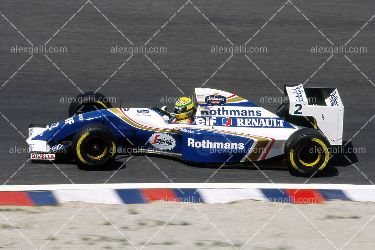 thumbnail image 2 of Ayrton Senna Tribute: Williams Renault FW16 F1 Nose Cone Style Sign – Perfect For The Man Cave! 2 of 3