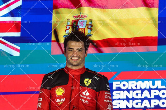 2023 - 15 Singapore GP - Carlos Sainz - Ferrari - 2315002 - alexgalli.com - F1 & Motorsport Stock Photos and More