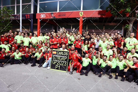 2023 - 15 Singapore GP - Carlos Sainz - Ferrari - 2315008 - alexgalli.com - F1 & Motorsport Stock Photos and More