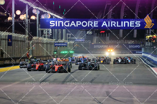 2023 - 15 Singapore GP - Carlos Sainz - Ferrari - 2315009 - alexgalli.com - F1 & Motorsport Stock Photos and More