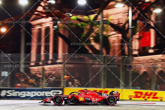 2023 - 15 Singapore GP - Carlos Sainz - Ferrari - 2315010 - alexgalli.com - F1 & Motorsport Stock Photos and More