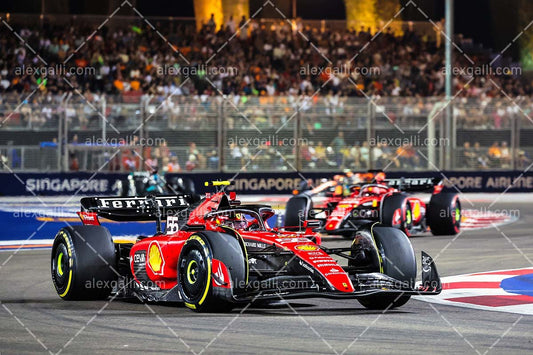 2023 - 15 Singapore GP - Carlos Sainz - Ferrari - 2315011 - alexgalli.com - F1 & Motorsport Stock Photos and More