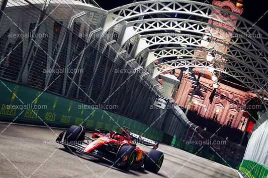 2023 - 15 Singapore GP - Charles Leclerc - Ferrari - 2315012 - alexgalli.com - F1 & Motorsport Stock Photos and More