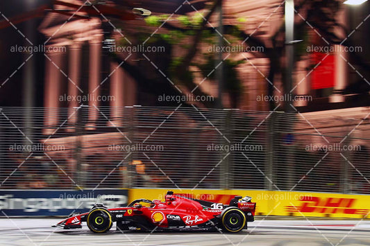 2023 - 15 Singapore GP - Charles Leclerc - Ferrari - 2315013 - alexgalli.com - F1 & Motorsport Stock Photos and More