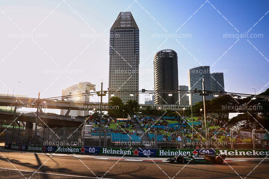2023 - 15 Singapore GP - George Russell - Mercedes - 2315018 - alexgalli.com - F1 & Motorsport Stock Photos and More