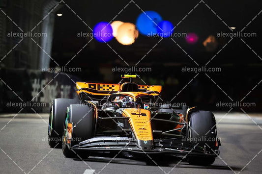 2023 - 15 Singapore GP - Lando Norris - McLaren - 2315019 - alexgalli.com - F1 & Motorsport Stock Photos and More