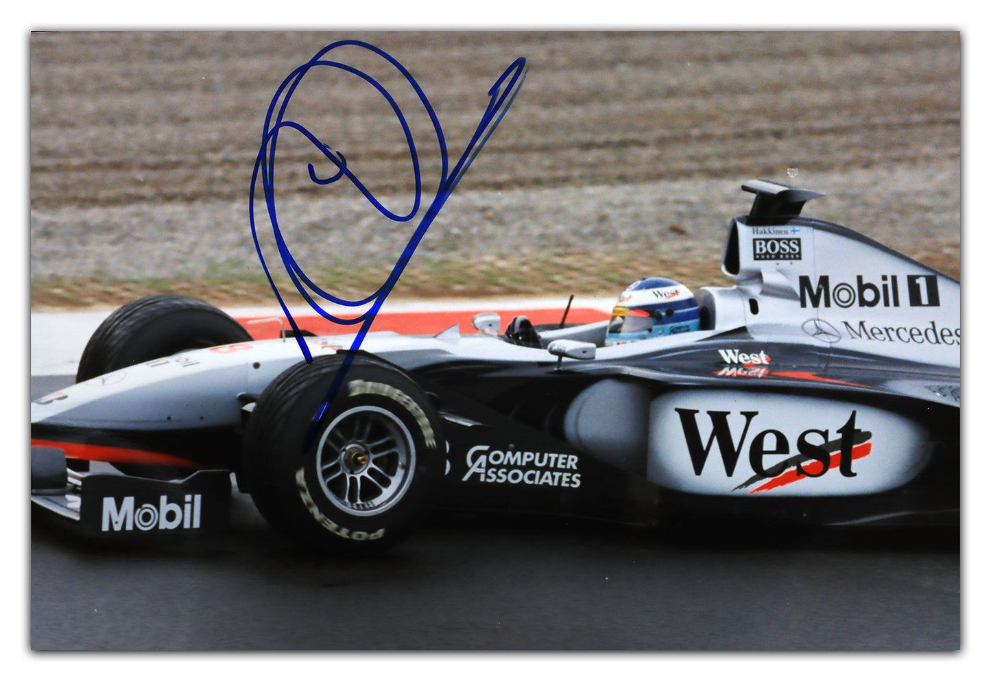 Mika Hakkinen ORIGINAL AUTOGRAPH