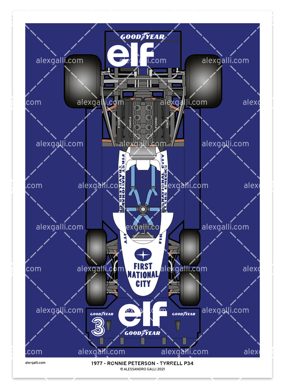 Tyrrell P34 - 1977 - #3 Peterson