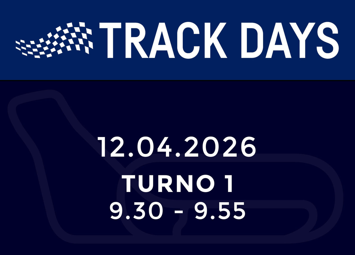 TRACK DAYS 12.04.26 TURNO 1