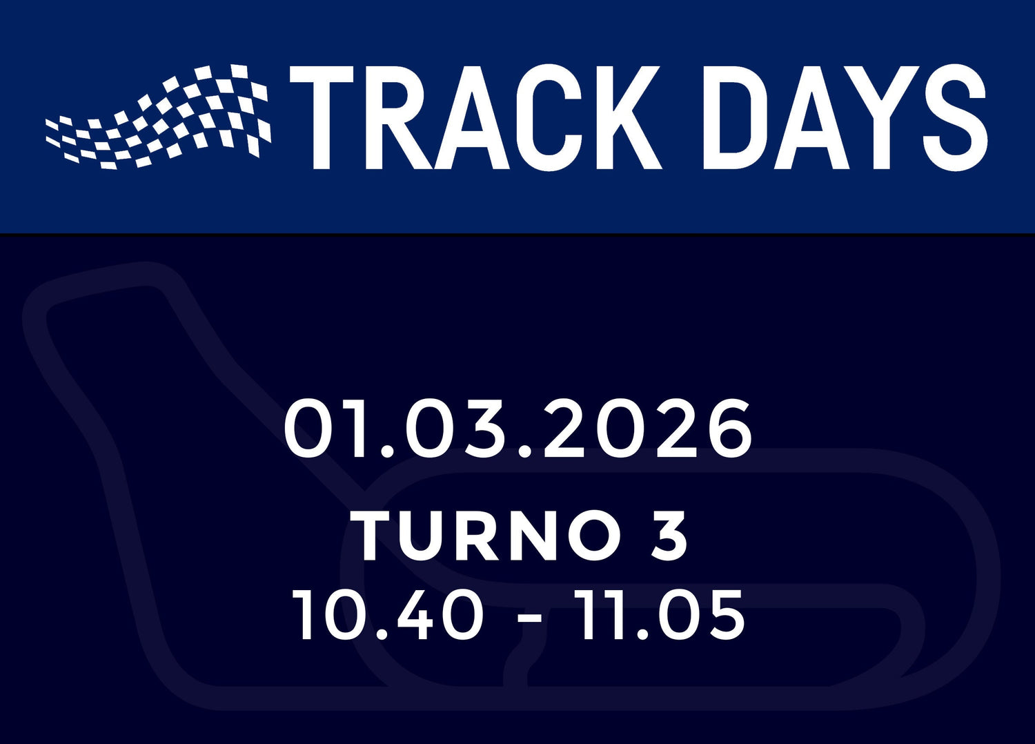 TRACK DAYS 01.03.26 TURNO 3