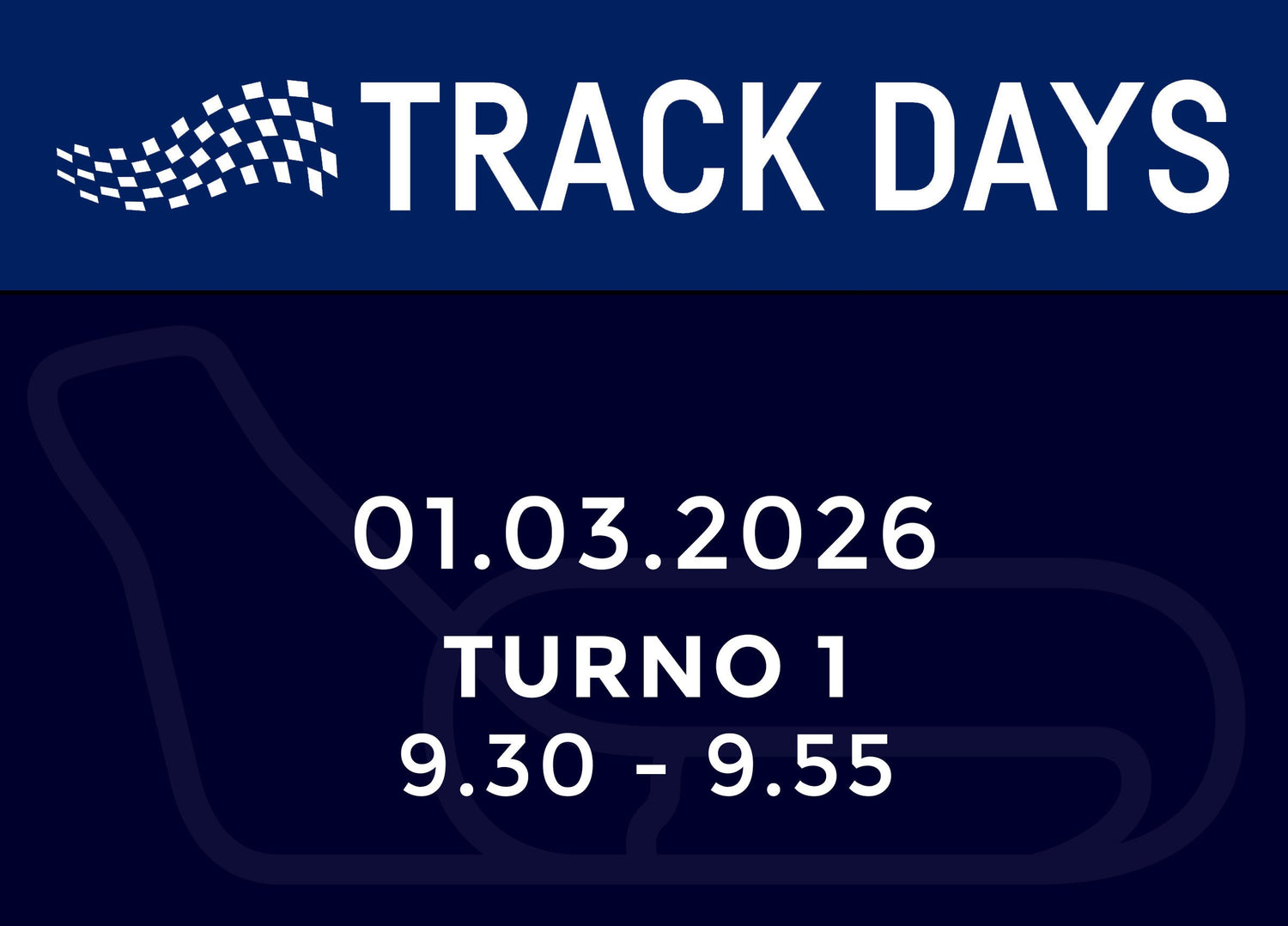 TRACK DAYS 01.03.26 TURNO 1