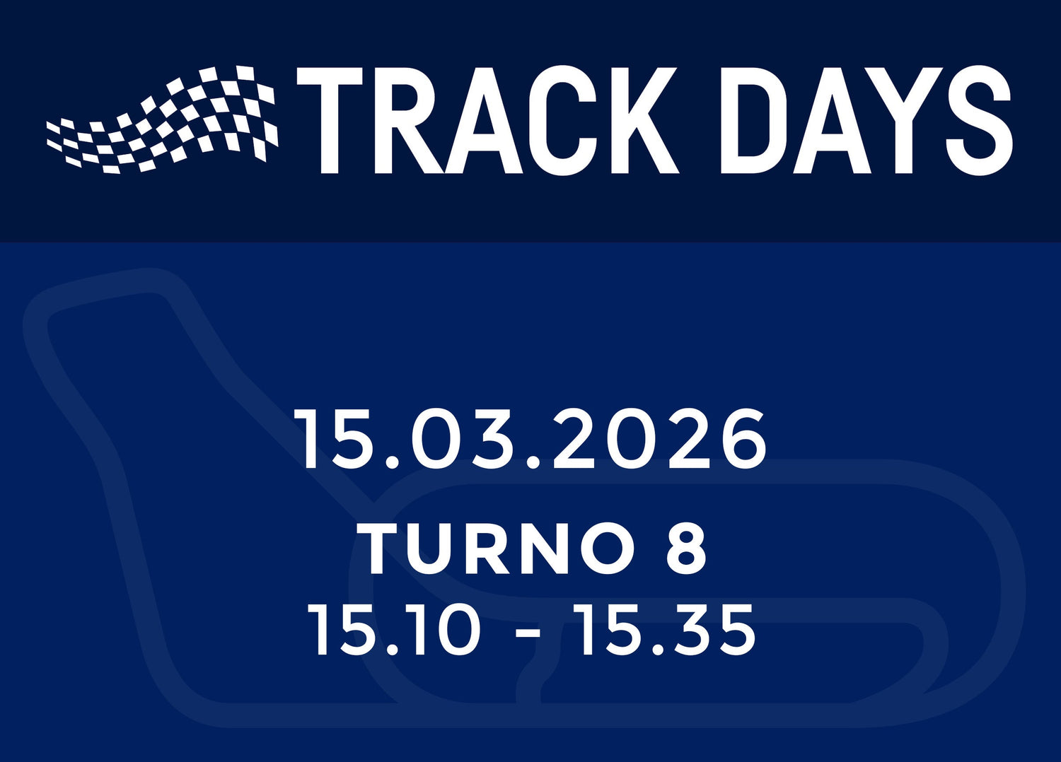 TRACK DAYS 15.03.26 TURNO 8
