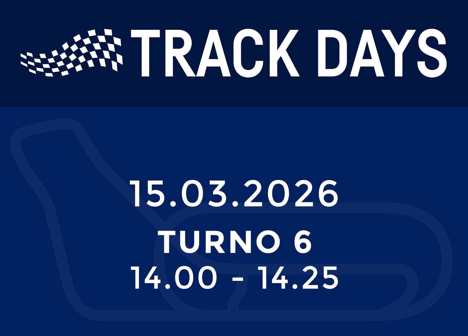 TRACK DAYS 15.03.26 TURNO 6