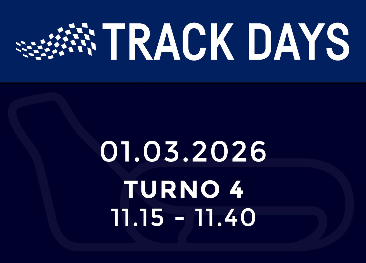 TRACK DAYS 01.03.26 TURNO 4
