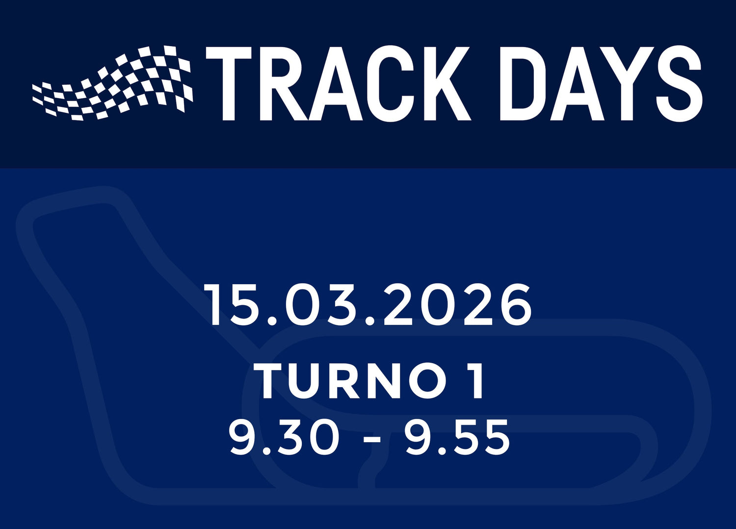 TRACK DAYS 15.03.26 TURNO 1