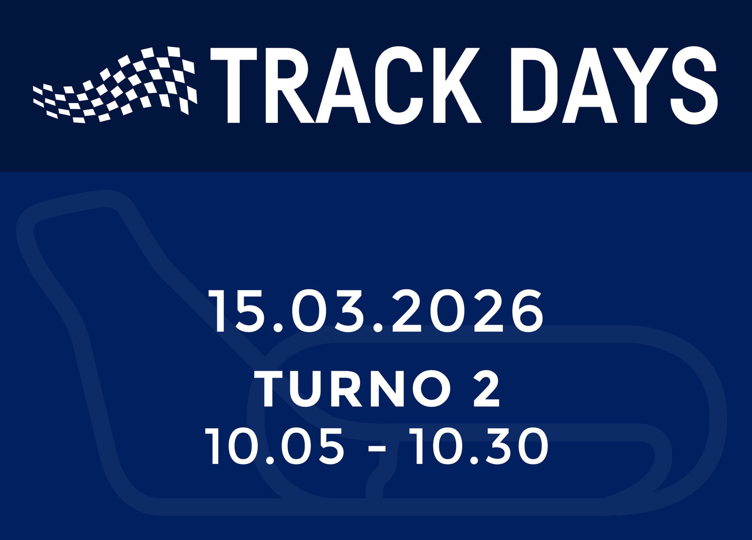 TRACK DAYS 15.03.26 TURNO 2