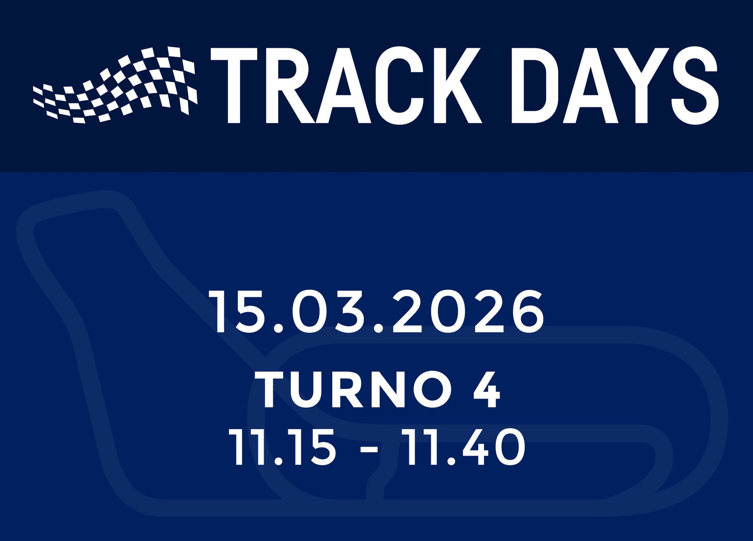 TRACK DAYS 15.03.26 TURNO 4