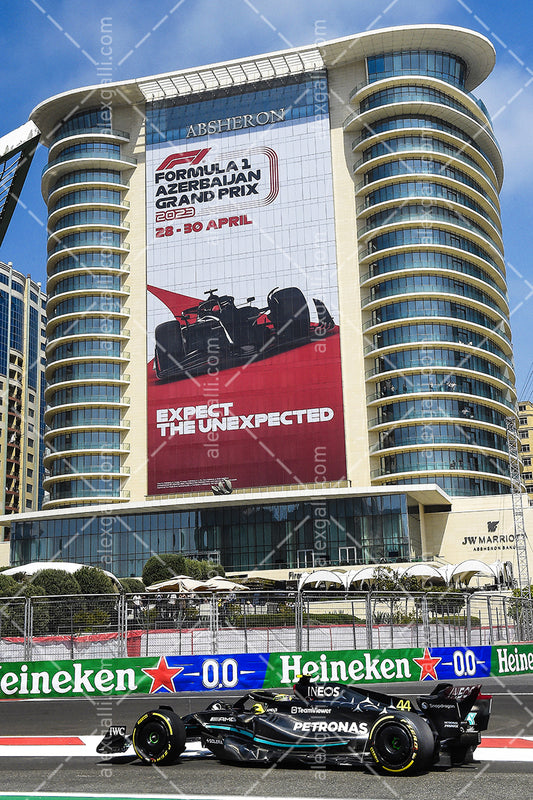 F1 2023 - 04 Azerbaijan GP - Lewis Hamilton - Mercedes - 2304004