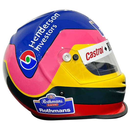 FULL SIZE HELMET Jacques Villeneuve ORIGINAL AUTOGRAPH