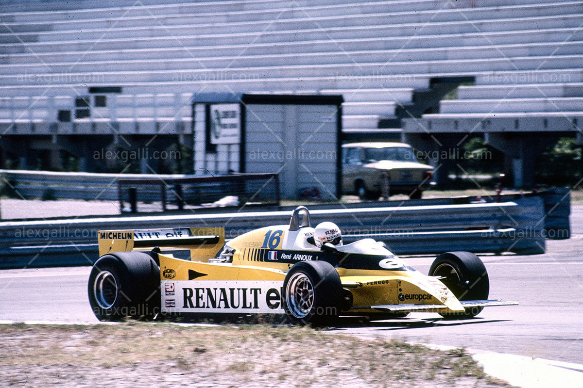 F1 1980 Rene Arnoux - Renault RE20 - 19800024
