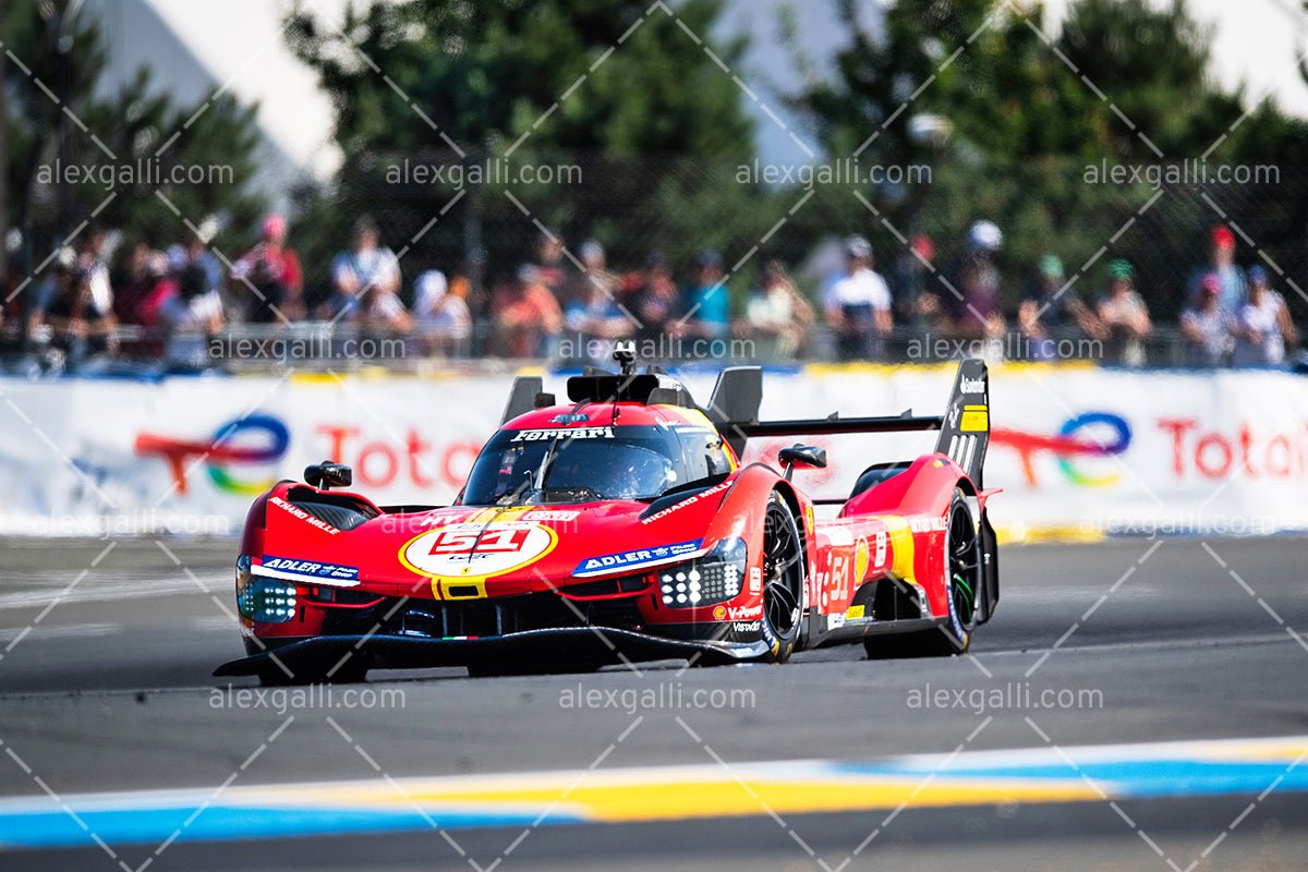 24H LE MANS 2023 - Ferrari - Calado-Giovinazzi-Pierguidi - LM24H20230004 - alexgalli.com - F1 & Motorsport Stock Photos and More