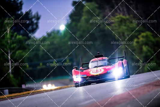 24H LE MANS 2023 - Ferrari - Calado-Giovinazzi-Pierguidi - LM24H20230005 - alexgalli.com - F1 & Motorsport Stock Photos and More