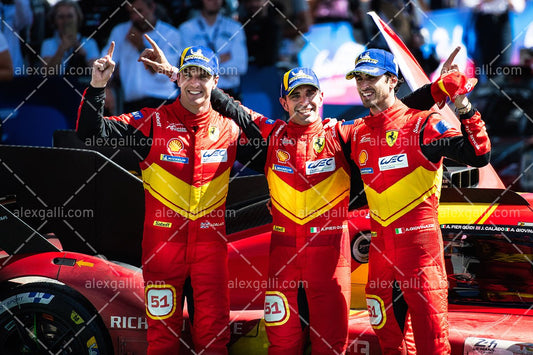 24H LE MANS 2023 - Ferrari - Calado-Giovinazzi-Pierguidi - LM24H20230007 - alexgalli.com - F1 & Motorsport Stock Photos and More