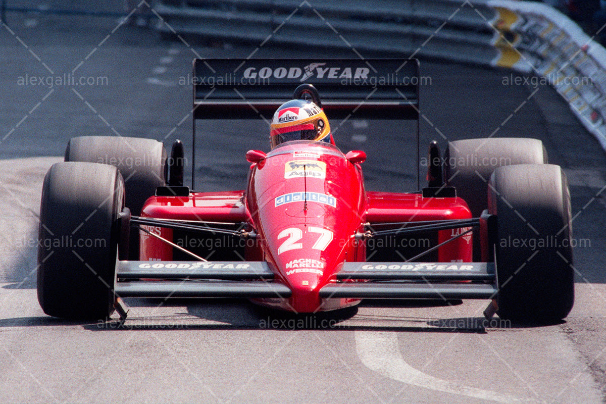 F1 1987 Michele Alboreto - Ferrari F1-87 - 19870007