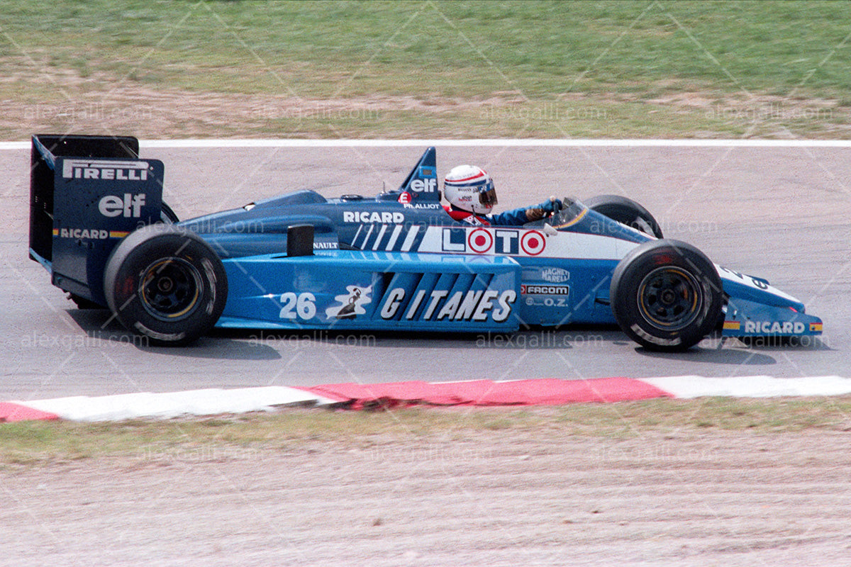 F1 1986 Philippe Alliot - Ligier JS27 - 19860007