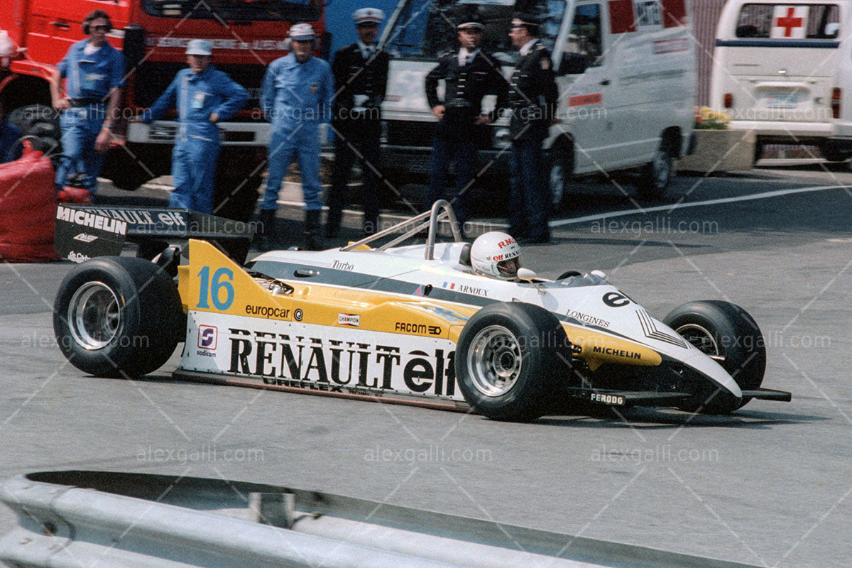 F1 1982 Rene Arnoux - Renault RE30B - 19820006