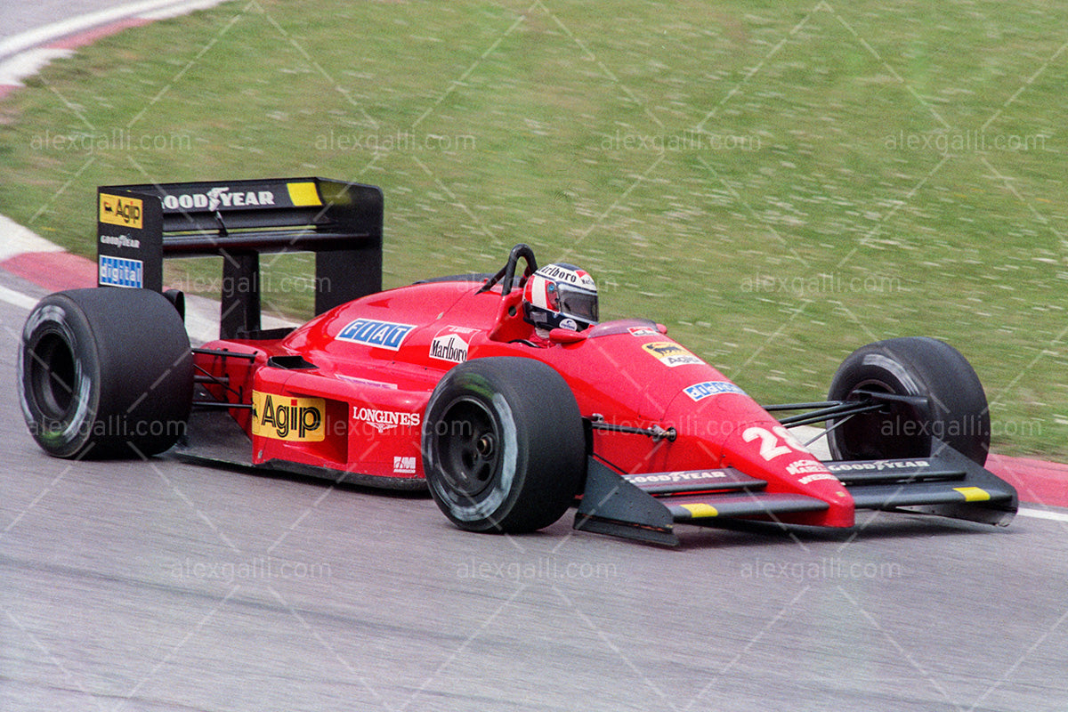 F1 1987 Gerhard Berger - Ferrari F1-87 - 19870025
