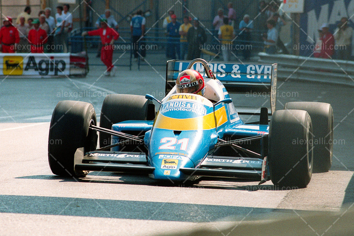 F1 1987 Alex Caffi - Osella FA1F - 19870040
