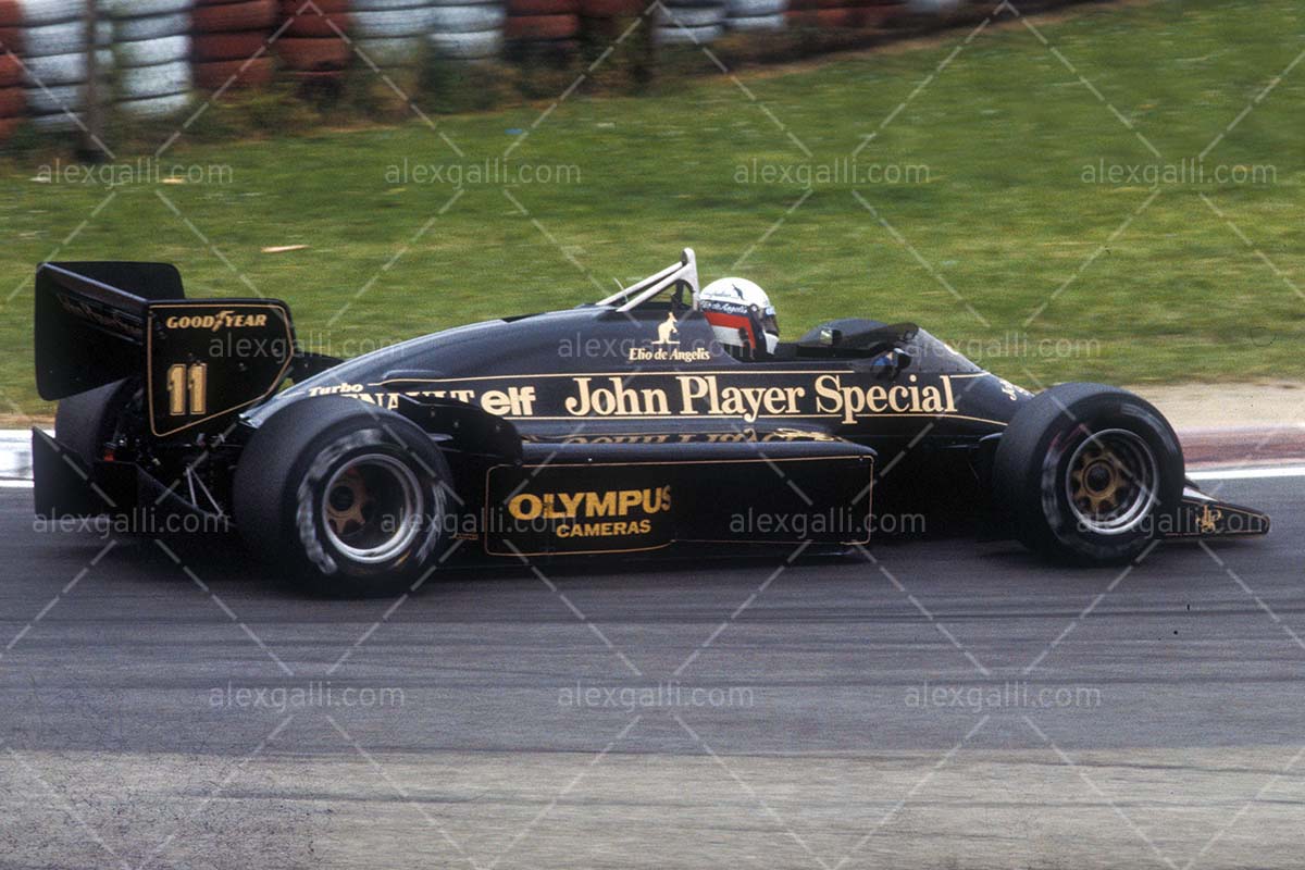 F1 1985 Elio De Angelis - Lotus 97T - 19850038