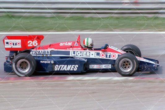 F1 1984 Andrea De Cesaris - Ligier JS23 - 19840039