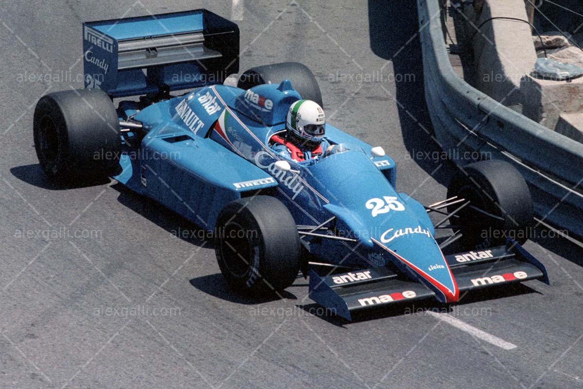 F1 1985 Andrea De Cesaris - Ligier JS25 - 19850044