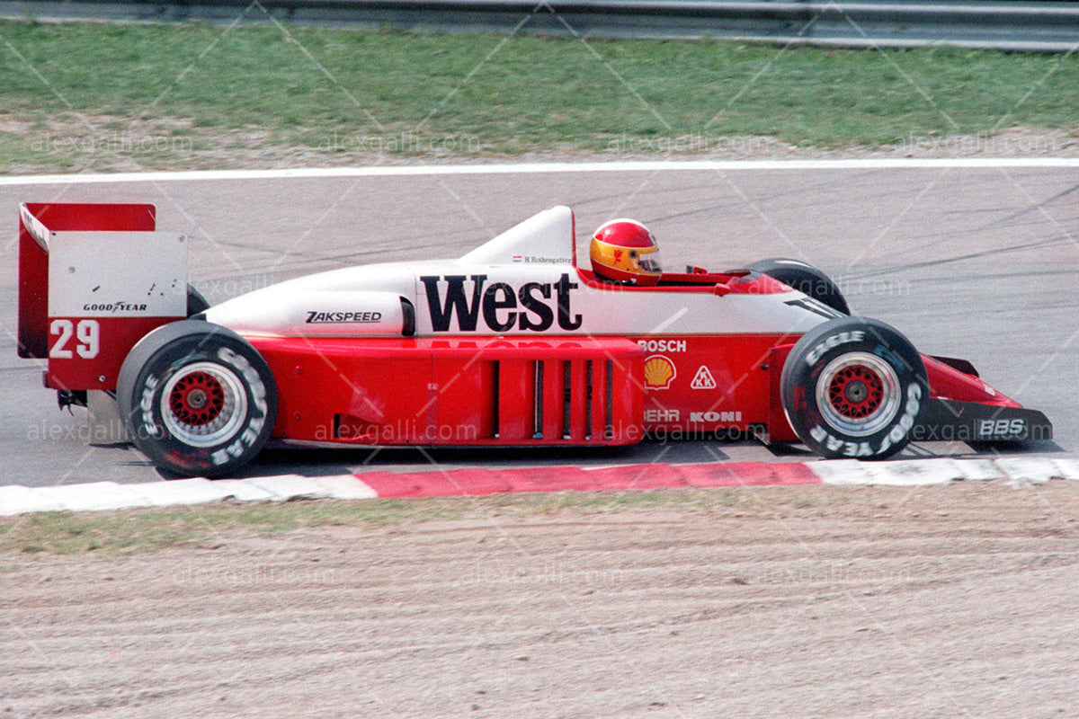 F1 1986 Huub Rothengatter - Zakspeed 861 - 19860112