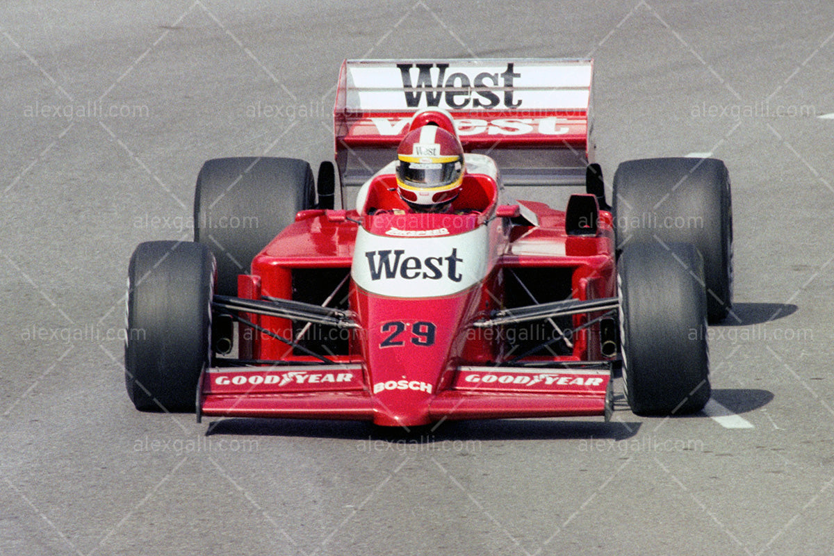 F1 1986 Huub Rothengatter - Zakspeed 861 - 19860111