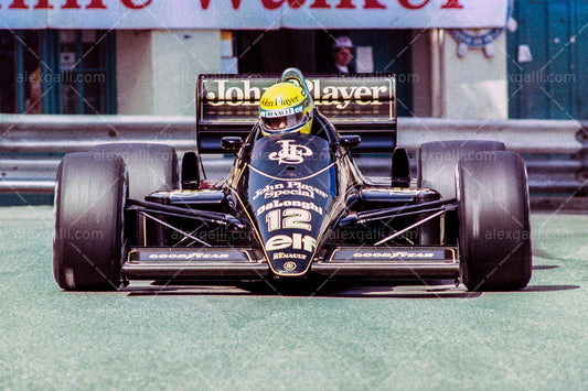 F1 1986 Ayrton Senna - Lotus 98T - 19860123