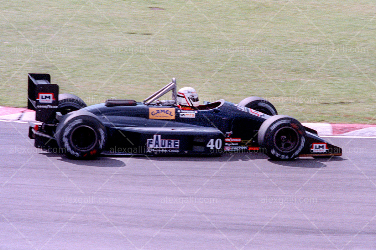 F1 1989 Gabriele Tarquini - AGS JH23B - 19890103