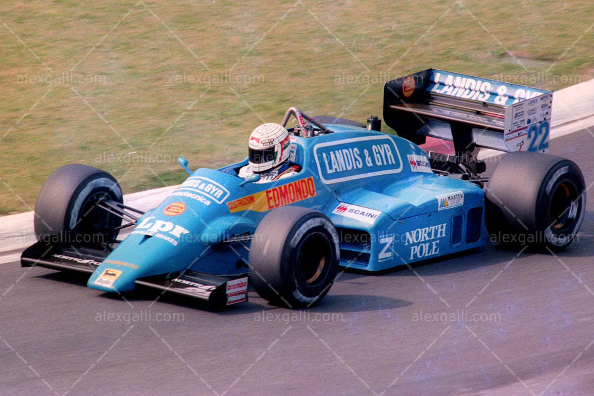 F1 1987 Gabriele Tarquini - Osella FA1l - 19870122