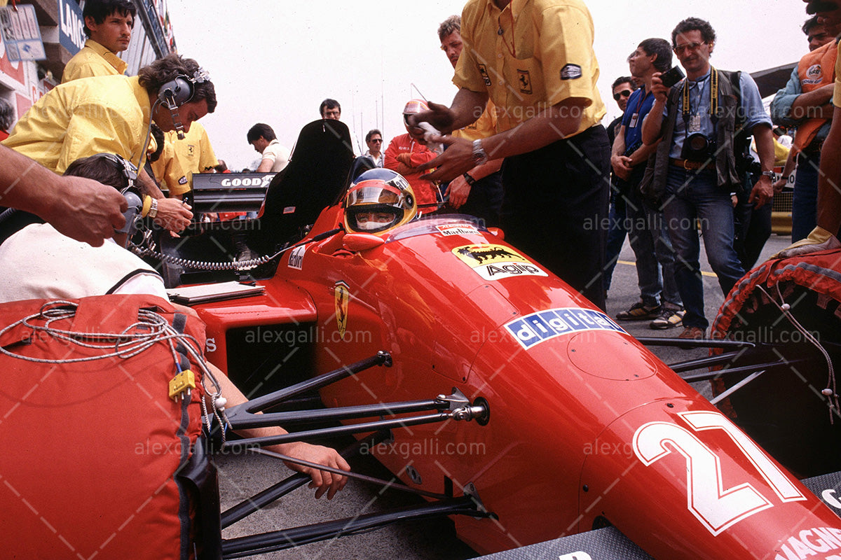 F1 1987 Michele Alboreto - Ferrari F1-87 - 19870011