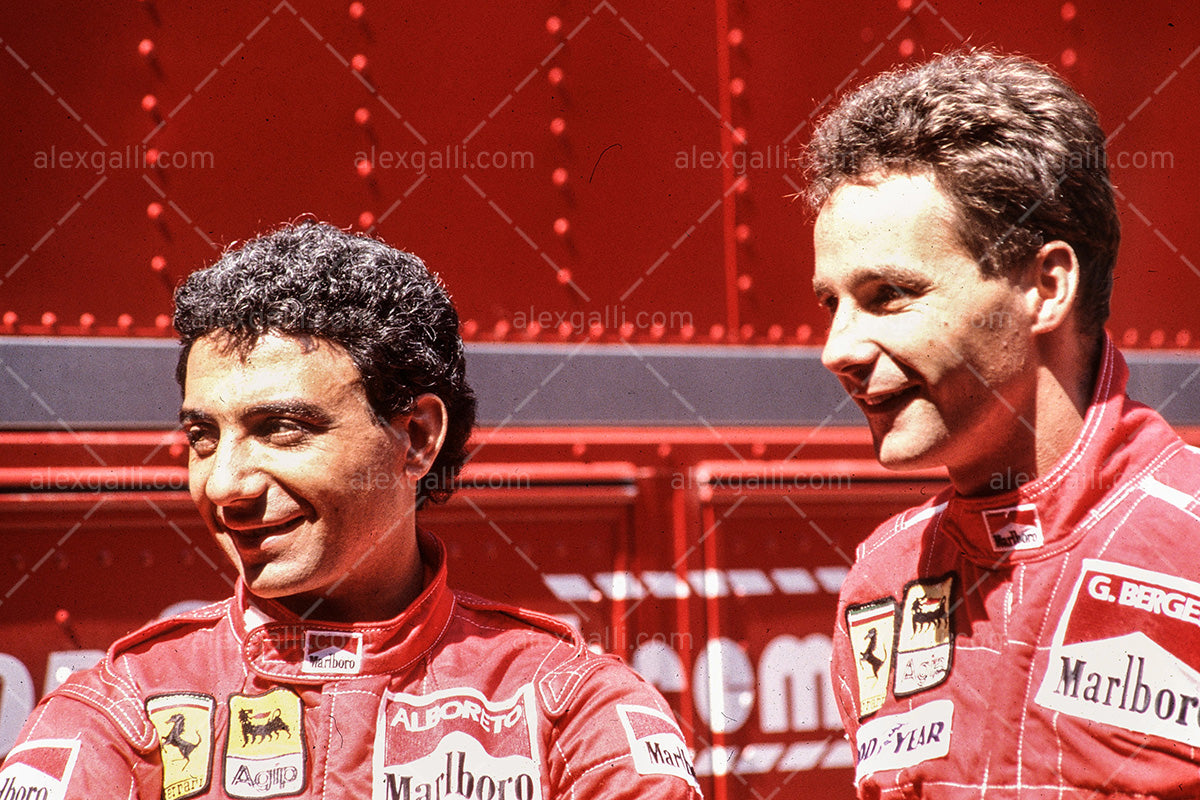 La Ferrari F1-87 di Michele Alboreto al GP del Messico 1987