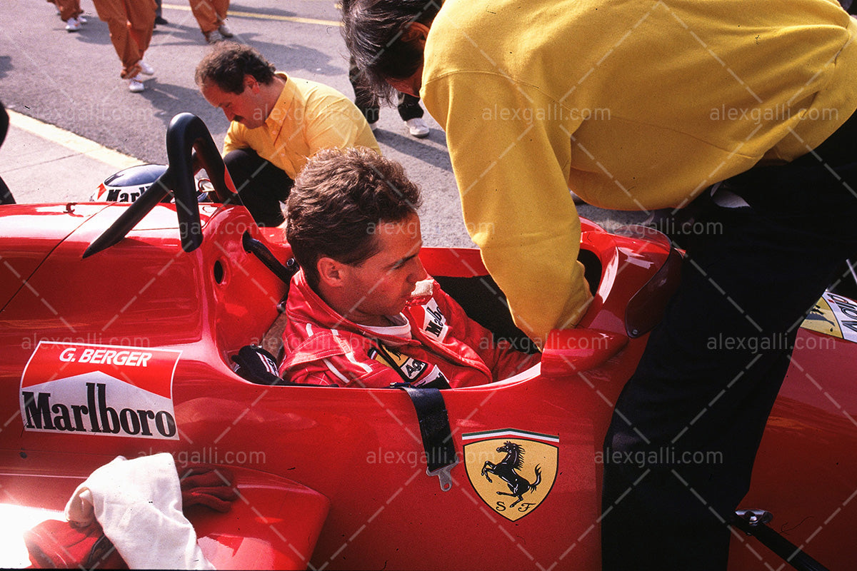 F1 1987 Gerhard Berger - Ferrari F1-87 - 19870032