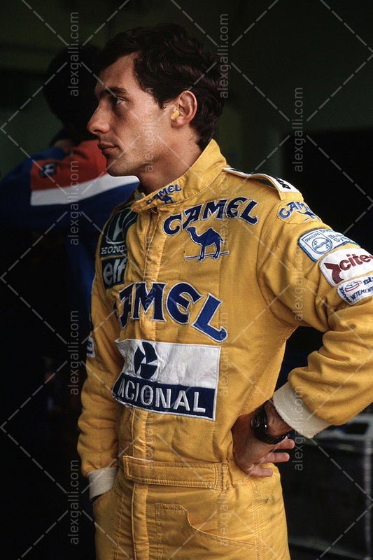 F1 1987 Ayrton Senna - Lotus 99T - 19870120