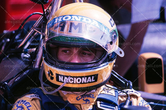 F1 1987 Ayrton Senna - Lotus 99T - 19870121
